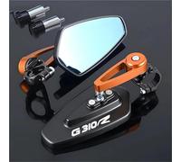 Handlebar Wing Mirrors Motorcycle RearView Side Mirror For BMW G310R G310GS Handlebar End Mounting Convex Rear View Mirror Wide Field Mirror