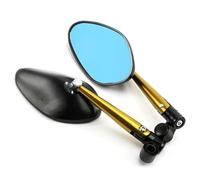 Handlebar Wing Mirrors Motorcycle Side Rearview Mirrors For BMW K1300 K1200 F800 F650 G650 Handlebar Convex Rear View Mirror Reversing Mirror