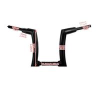 Handlebars 12 Inch 14 Inch 16 Inch Iron Gloss Black Compatible With Harley Davidson Softail Street Bob Fat Boy Breakout FXSB 2015-2021(12 inch handlebar)