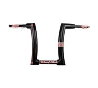 Handlebars 12 Inch 14 Inch 16 Inch Iron Gloss Black Compatible With Harley Davidson Softail Street Bob Fat Boy Breakout FXSB 2015-2021(14 inch handlebar)