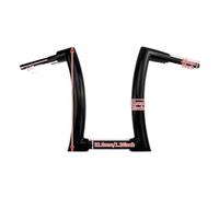 Handlebars 12 Inch 14 Inch 16 Inch Iron Gloss Black Compatible With Harley Davidson Softail Street Bob Fat Boy Breakout FXSB 2015-2021(16 inch handlebar)