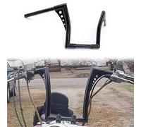 HandleBars part 10/12/14/16" Rise Ape Hanger Bars 25mm Handlebar Motorcycle Accessories For Harley Tour Glide Classic FLTC 1981-1983 Wide FXWG 1980-1986(Black 14")