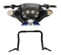 HandleBars part For Harley For Electra Glide Standard FLHT/I 1986-1987, 1995-2009, 2019-2022 Motorcycle Handlebar Ape Hangers 12/14/16" Monkey Bar Accessories(Black- Silver,12 inch)