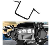HandleBars part For Harley For Electra Glide Ultra Classic Low Twin-Cooled FLHTCUL TC 2015-2016 Motorcycle Accessories 10/12/14" Rise Handlebar Ape Hangers Bar Gloss Black(12 inch)