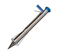 Handled Planter Tools, Stainless Steel Garden Seeder Manual Broadcast Spreader Transplanter 92x11.5cm Single or Double Handle(Single)