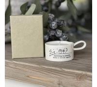 Handled Tea Light Holder -Good Friends Light Up The World, Resin Candle Holder, A Refined Choice To Light Up Your Life, A Gift For Your Best Friend (Anything is possible with a little sparkle)