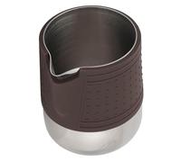 Handleless Milk Frothing Pitcher,300ml/10.15oz Espresso Steaming Pitcher with Round Spout,Stainless Steel Milk Frothing Jug Barista Tool for Art Making,7.8 * 7.3 * 9.3cm/3.1 * 2.9 * 3.6in