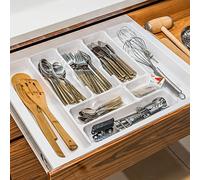 Handles & Ironmongery White Cutlery Tray for 600mm Cabinet Anthracite - by Stolmet manufacturing (WHITE 530mm wide x 490mm deep)