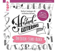 Handlettering. Der Quick-Start-Block: Sofort lo, Ludmila-Blum Paperback.