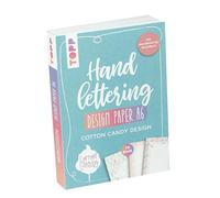 Handlettering Design Paper Block Cotton Candy A6: 75 feste Motivpapiere DIN A6 in 25 Designs. Mit Handlettering-Grundkurs
