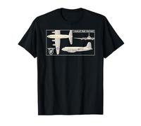 Handley Page Hastings British Troop Carrier Plane Diagram T-Shirt