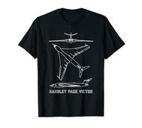 Handley Page Victor British V Bomber Plane Blueprints T-Shirt