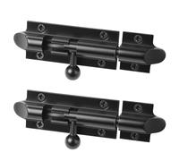 HANDLEZONE® 2 Pack Bell Shaped Premium Sliding Door Bolt, Sturdy Lock Barrel Bolt Perfect for Securing Internal Doors in Bedrooms, Bathrooms, Cupboards - 75x32mm - Black Matt