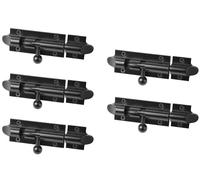HANDLEZONE® 5 Pack Bell Shaped Premium Sliding Door Bolt, Sturdy Lock Barrel Bolt Perfect for Securing Internal Doors in Bedrooms, Bathrooms, Cupboards - 75x32mm - Black Matt