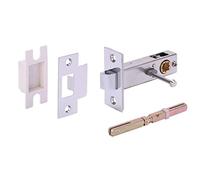 HANDLEZONE® 76mm Privacy Latch, Premium Tubular Latch, Catch for Internal Timber Doors - Polished Chrome