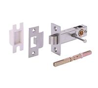 HANDLEZONE® 76mm Privacy Latch, Premium Tubular Latch, Catch for Internal Timber Doors - Satin Nickel
