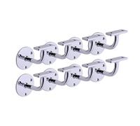 HANDLEZONE® 8 Pack Heavy Duty Handrail Bracket for Stair Bannister, Wood and Steel Handrail - Polished Chrome