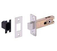 HANDLEZONE® Bathroom Toilet Door Deadbolt Lock - Satin Stainless Steel - 76mm Bolt with 57mm Backset