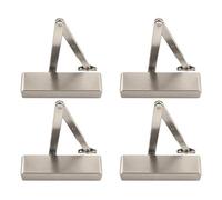 HANDLEZONE® Size 2-4 Door Closer - 4 Pack | BS EN 1154 Certified | Certifire Approved | UKCA & CE Marked | Fir Door Closer | Hydraulic Adjustable | Up to 90kg / 1100mm | Ref 9024