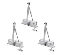 HANDLEZONE® Size 3 Door Closer - 3 Pack | BS EN 1154 Certified | Certifire Approved | UKCA & CE Marked | Fir Hydraulic | Adjustable Door Closer | Up to 60kg / 950mm | Ref 603