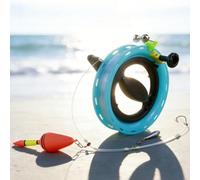 Handline Fishing Kit with 45m 40lb Pre-Rigged Nylon Line on ABS Reel for Grouper Sea Bass Vertical Jigging Shore Boat Raft Fishing (C-16cm)