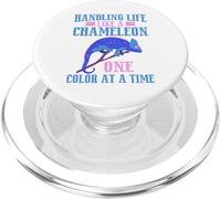 Handling Life like a Chameleon one Color at a Time Chameleon PopSockets PopGrip for MagSafe