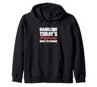 Handling Today's Mistakes Since Yesterday An Escrow Officer Zip Hoodie