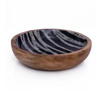 Handmade 15 x 5 cms Decorative Mango Wood Snack Serving Bowl For Dry Fruits Chips Coffee Table Countertop Display Key Bowl Tableware Kitchen Living Room Home Decor Accents Dinnerware