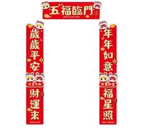 Handmade 2025 Snake Theme Poetics Couplets Chinese New Year Door Sticker for Cultural Celebration Home Decoration Traditional Spring Festival