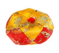 Handmade 3.5-inch Singing Bowl Pad Cushion for Meditation and Yoga Embroidered Buddhist Sound Bowl Holder Mat Hammer