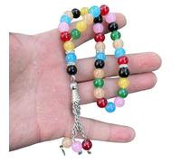 Handmade 33 Bead Tasbih Hand Bracelets Glass Prayer Beaded Rosary Jewelry Religious Accessories Glass Prayer Beaded Bracelets For Women Men Tasbih