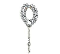 Handmade 33 Beads Misbaja Artificial Turquoise Prayer Prayer Prayer Prayer Spiritual Reflection and Cultural Event Gift Muslim Tasbi, フリーサイズ