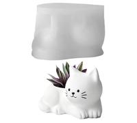 Handmade 3D Animal Shape Mould, Cute Cat Shaped Concrete Flower Pot Moulds - For Home, Parties, Arts And Crafts, Family And Friends