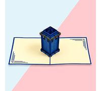 Handmade 3D Handcrafted Gift Icons Police Box/Tardis Pop Up Card