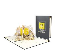 Handmade 3D Paper Greeting Card Delicate 3D Greeting Card for Couple Celebrating Anniversary of Wedded Pleasure Anniversary Popup Card