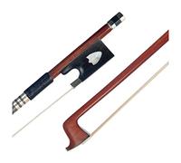 Handmade 4/4 Violin Bow Pernambuco Violin Bow Round Stick Ebony Frog Student Violin Bow