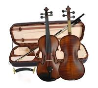 Handmade 4/4 Violin Flamed Maple Solid Wood Reddish Brown Antique Stringed Instrument