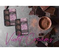 Handmade 56% Dark Belgian Chocolate Violet Creams With Soft Fondant Filling