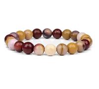 Handmade 8mm Natural Stone Beads Bracelet Men Mala Beaded Bracelet For Women,yellow,17CM/215