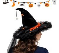 Handmade Adjustable Witch Hats Fancy Dress Costume