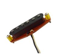 Handmade Alnico 5 Electric Guitar With Single Coil Plain Finish SSS Pickup And Red Fiber Base Professional electric pickup(Neck)