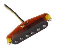 Handmade Alnico 5 Electric Guitar With Single Coil Plain Finish SSS Pickup And Red Fiber Base Professional electric pickup(Bridge)