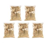 Handmade Alpaca Fiber Bird Nesting Heart - Handmade Fiber Bird Nesting Heart for Wild Birds, Natural Eco-Friendly Nestings Material for Gardens or Tree Hanging (5pcs)