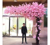 Handmade Artificial Cherry Blossom TreeRealistic Fake Flower Plant for Indoor/Outdoor Home Office Party Wedding DecorationPerfect Floral Centerpiece