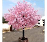 Handmade Artificial Flower Cherry Large Pink Artificial Cherry Blossom Tree Indoor and Outdoor Decorative Tree for Home Wedding Party Garden Office Christmas,001,1.5 * 1.5m/4.9x4.9ft