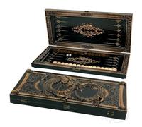 Handmade Backgammon Set Made of Solid Wood - Large 60 cm Dragon Carving - Elegant Maple Wood Board Game with 32 Wooden Tiles & Dice - Luxury Gift Idea for Collectors & Backgammon Lovers