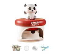 Handmade Badge Maker Craft Badges Machine Toy for Kids Creative Art Activity Kits with Template Covers Badge Press Machine Craft Toy