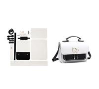 Handmade Bag Retro Hand Stitching Sewing Handbag Shoulder Bags Accessories Pu Leather Adjustable Strap