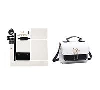 Handmade Bag Retro Hand Stitching Sewing Handbag Shoulder Bags Accessories Pu Leather Adjustable Strap