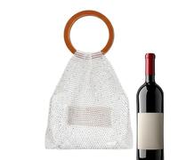 Handmade Bags Crystal Sparkling Purse with Handle